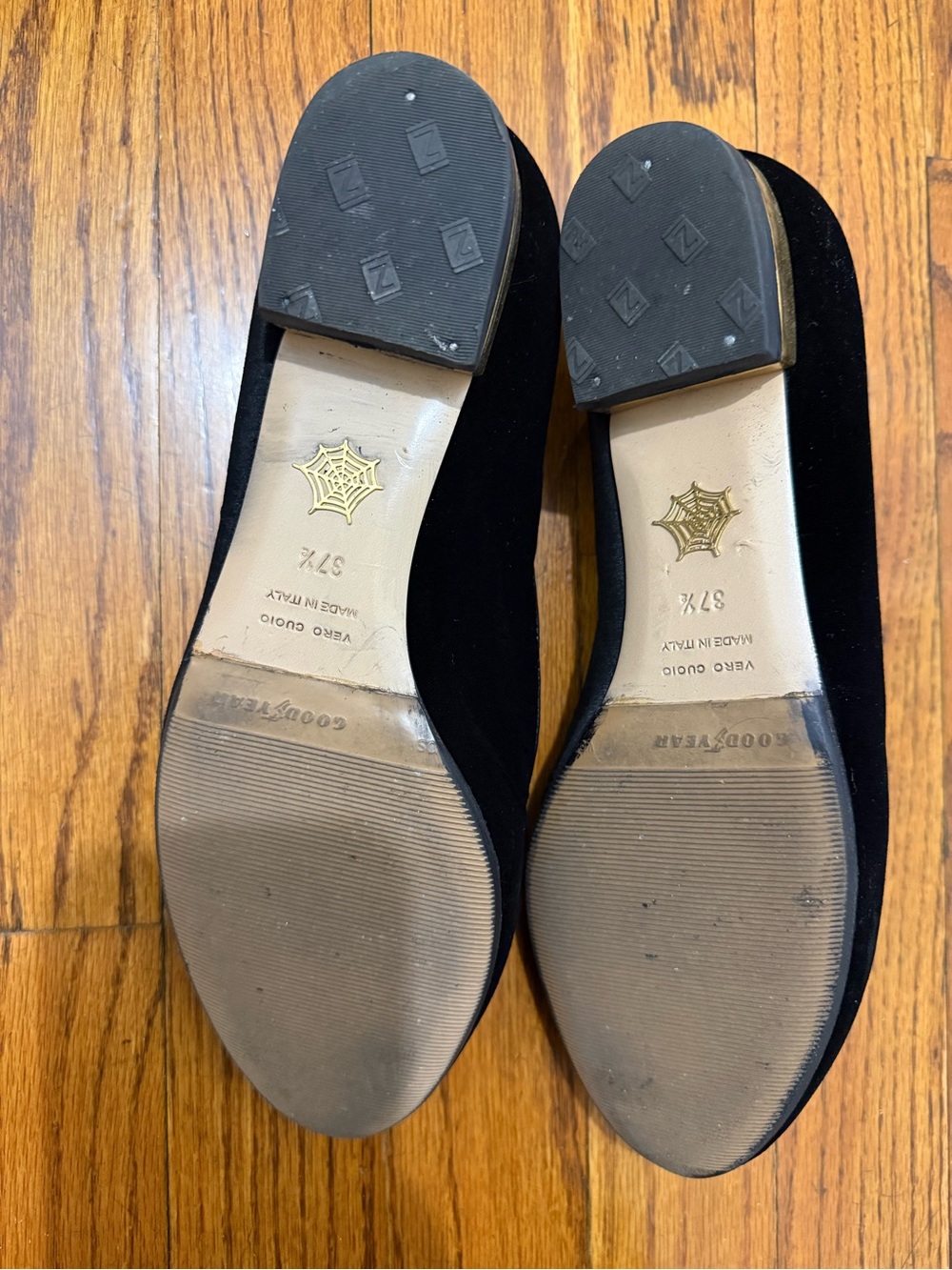 Charlotte Olympia Black Crystal Cat Face Loafers - Picture 5 of 5